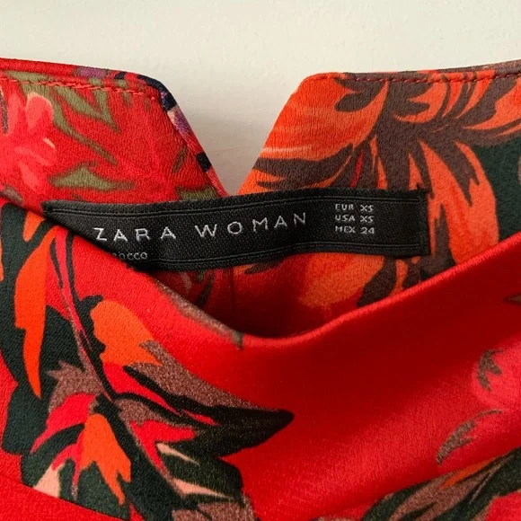 ZARA Floral Silk Skirt - Picture 5 of 7